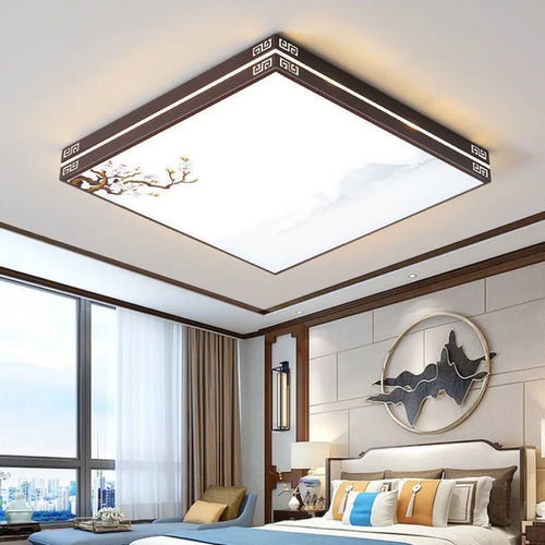 lustre rectangulaire à led pour éclairage intérieur moderne