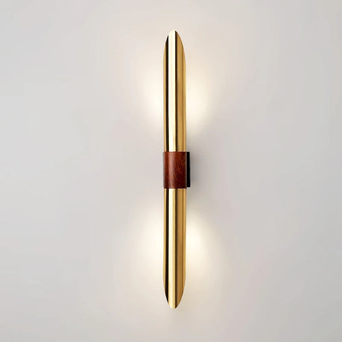 applique murale métallique décorative d'ambiance imitation bois