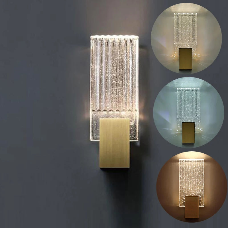 Applique murale en cristal Nordic style luxe pour éclairage intérieur - vue 7 sur 7