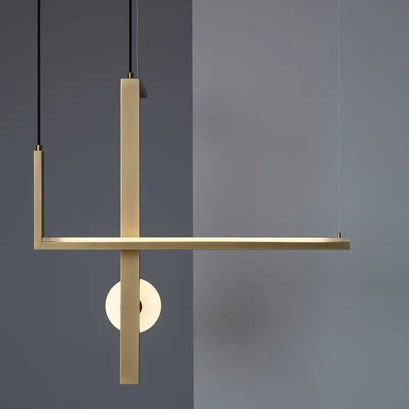 Nordic Minimalist Geometric Chandelier Glass Magic Beans Chandelier Living Room Dining Room LED Decorative Combination Lamps - vue 2 sur 13