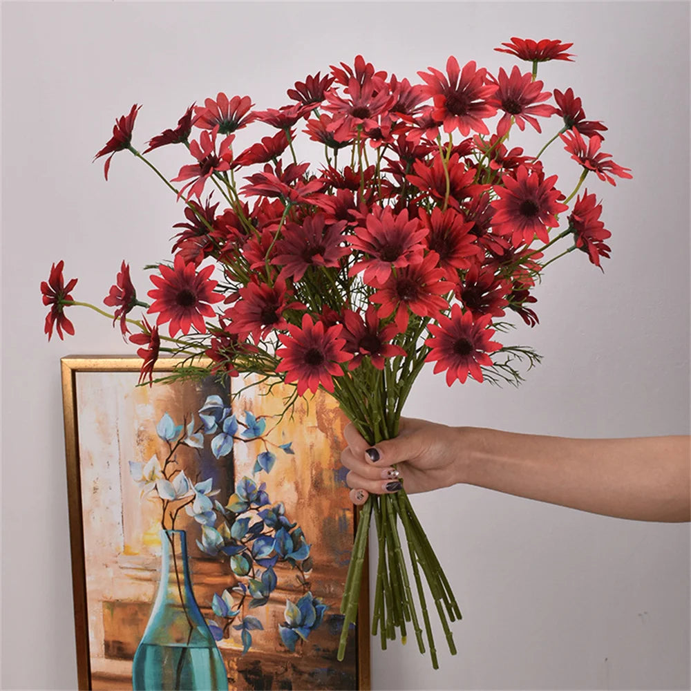 fleurs artificielles marguerites pour décoration mariage et bricolage - vue 12 sur 13