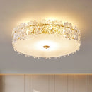 plafonnier led en verre cristal design minimaliste pour intérieur élégant