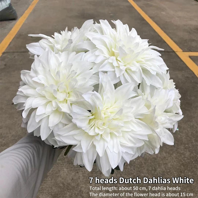 grande hortensia artificielle tactile pour décoration mariage et événements - vue 8 sur 9
