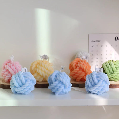 bougie aromatique en laine pour mariage décoration créative cadeau invité - vue 6 sur 13