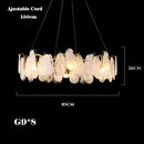 lustre suspendu en verre design nuage créatif moderne