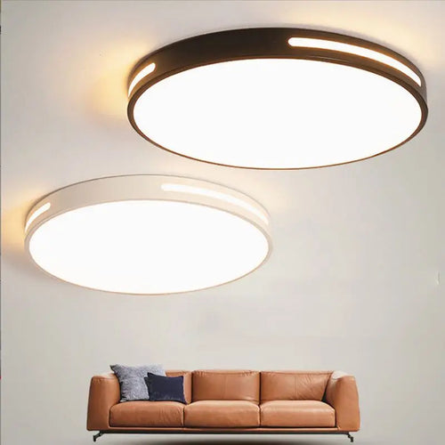 Plafonnier LED rond et mince moderne