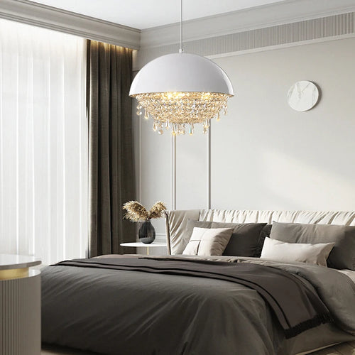 suspension créative en cristal hémisphère pour intérieur - vue 4 sur 18