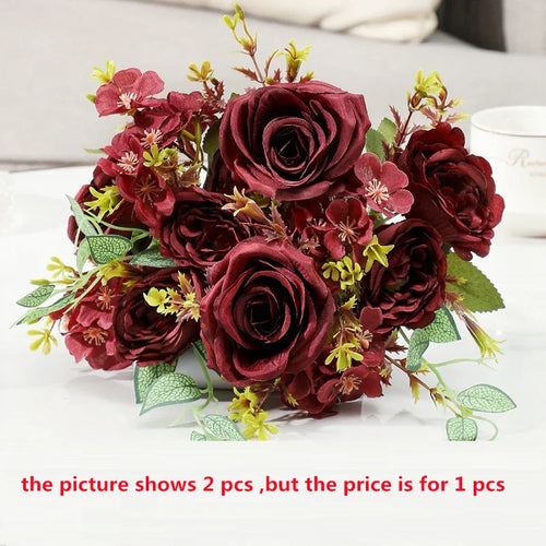 bouquet de fleurs artificielles pour décoration intérieure élégante - vue 11 sur 12