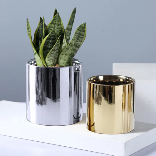 décoration de jardin pot en céramique pour plantes vertes et succulentes - vue 5 sur 9