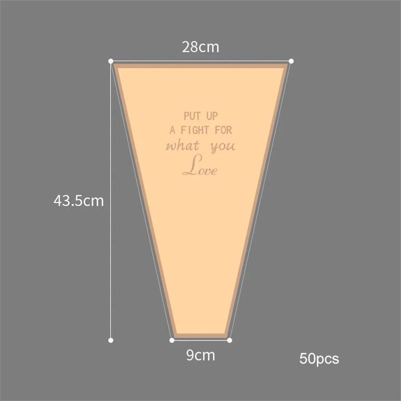 lot de 50 sachets imperméables pour roses à offrir pour la saint valentin