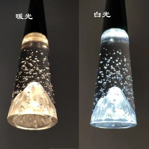 suspension moderne en cristal pour éclairage intérieur élégant - vue 4 sur 16