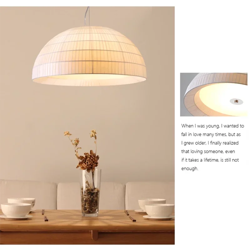 lustre led en tissu pour restaurant café et bar - vue 4 sur 8
