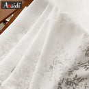 Voilage tulle floral moderne pour salon chambre fenêtre