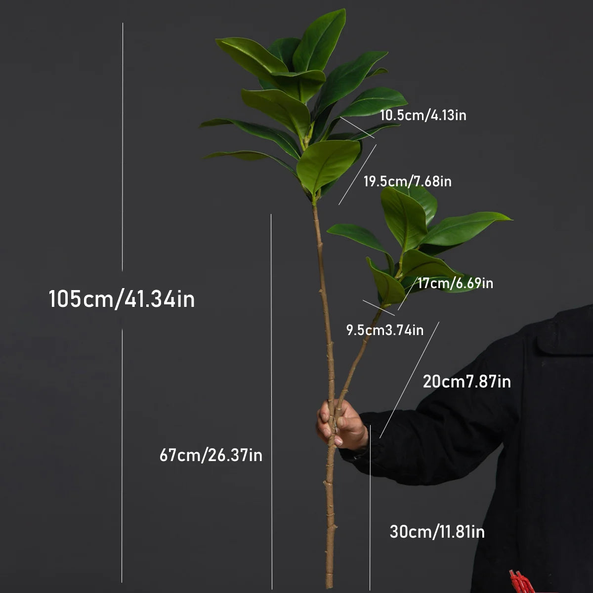 grandes plantes artificielles magnolia pour décoration jardin intérieur - vue 7 sur 7