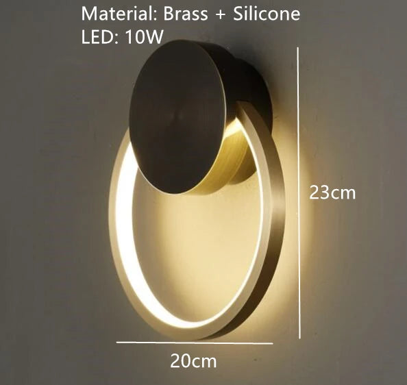 applique murale led en laiton style art déco pour intérieur moderne - vue 12 sur 23