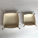 plateau de rangement en cuir pour bureau pliant décoratif