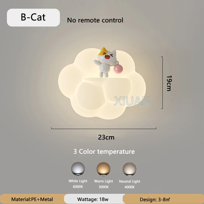 applique murale animaux pour chambre enfants bébé fille garçon - vue 8 sur 9