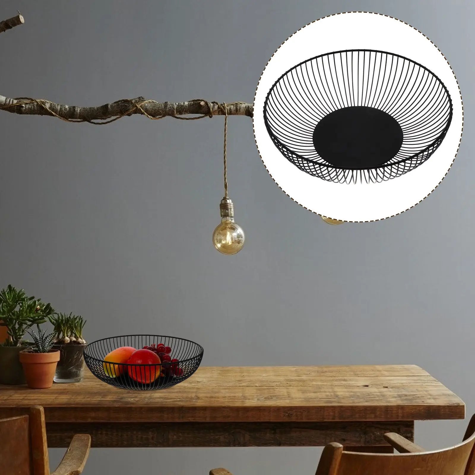 bol à fruits en fer forgé pour décoration et rangement de douceurs - vue 8 sur 8