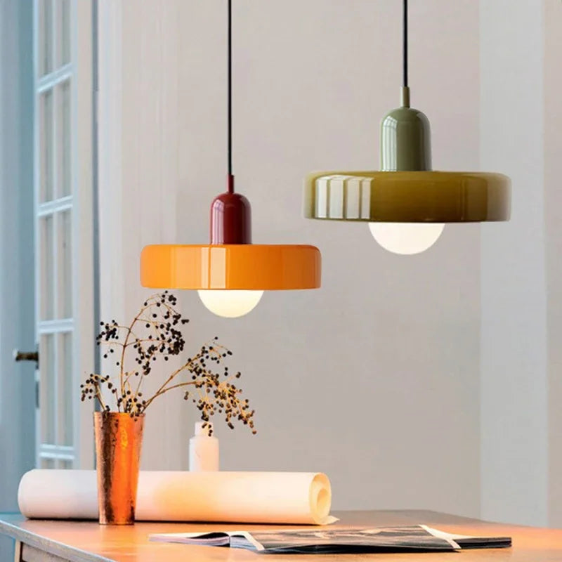 lampe suspendue nordique en verre bonbon pour intérieur décoratif - vue 5 sur 15