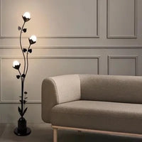 lampe sur pied boule en verre pour décoration intérieure