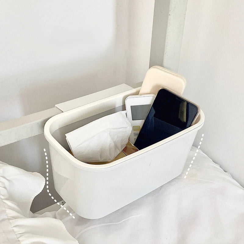 panier suspendu de rangement avec crochet amovible et poche pratique - vue 5 sur 8