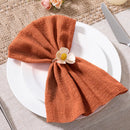 Serviette de table gaze de coton artisanal lot