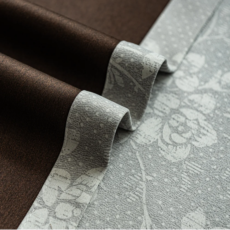 Rideau occultant thermique à motif floral salon chambre