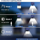 lumière solaire extérieure 128 led étanche avec capteur de mouvement 3 modes