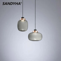 SANDYHA nordique moderne Led Lampadaire Salon Sur Pied chambre salle à manger Suspension Lampadario Soffitto