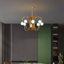 Suspension moderne led design dorée