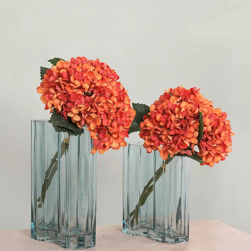 lot de 3 fleurs artificielles d'hortensia pour décoration de mariage - vue 3 sur 12
