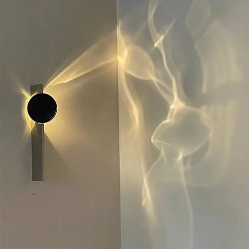 applique murale led chromée en acier inoxydable style science-fiction - vue 3 sur 9