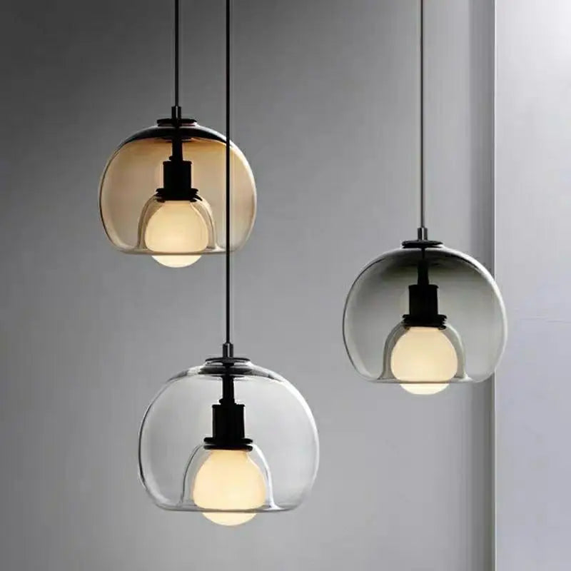 lustre moderne en verre pour éclairage intérieur suspendu - vue 2 sur 16