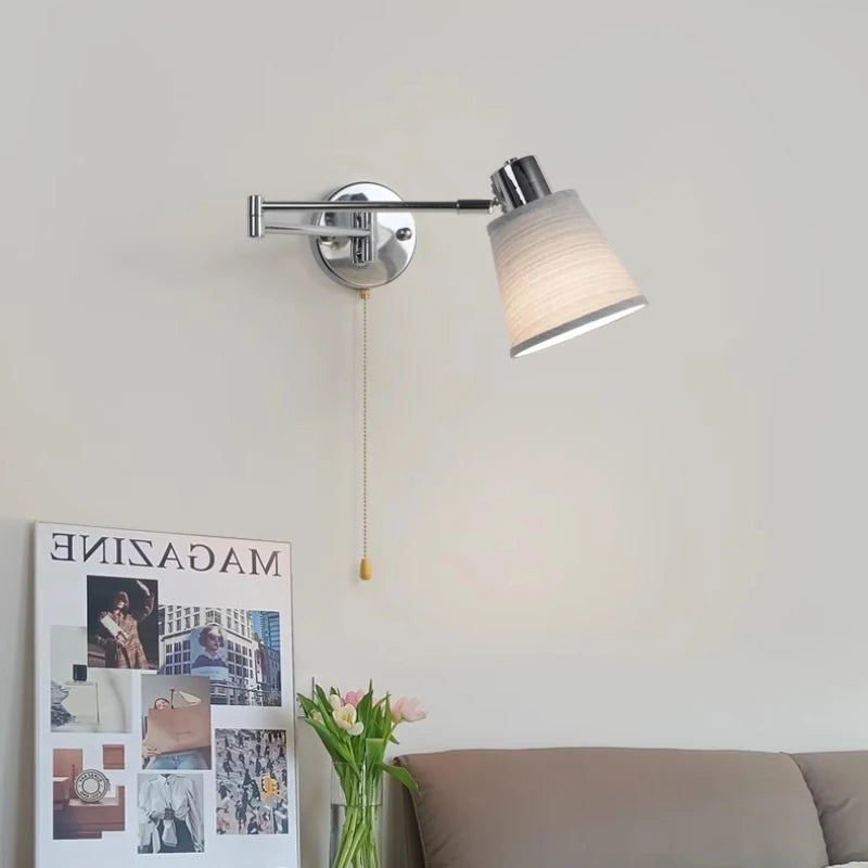 applique murale télescopique moderne lampe de lecture pliable minimaliste - vue 4 sur 17