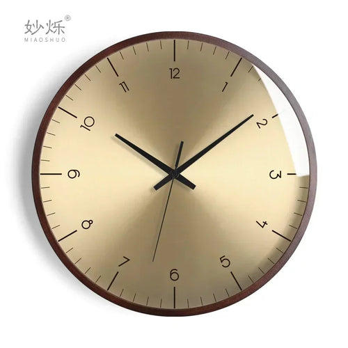 horloge murale design moderne en bois luxe silencieuse décorative idées cadeaux - vue 11 sur 14