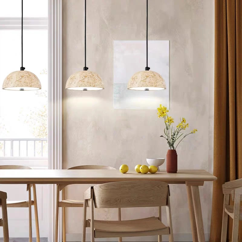 lustre wabi-sabi en pierre rétro nordique pour ambiance zen - vue 3 sur 7