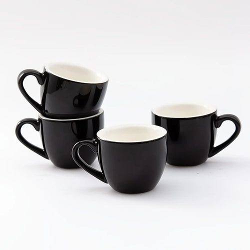 Lot 4 tasses expresso ceramique 60ml style minimal