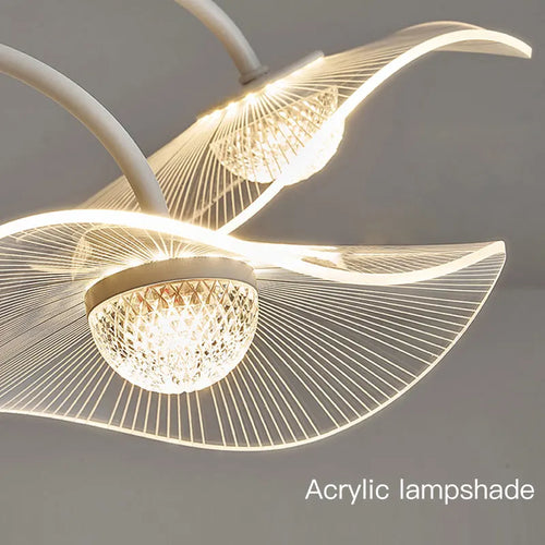 Lustre de salon moderne blanc décor à la maison Led lampe suspendue de plafond pour hall chambre Loft salle à manger cuisine luminaires - vue 7 sur 12