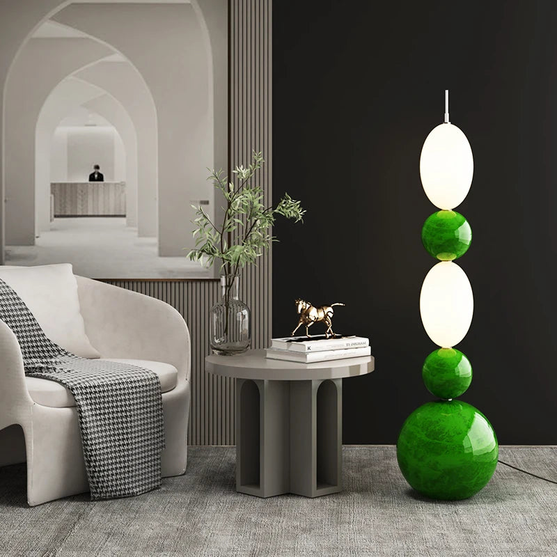 lampadaire crème nordique créatif pour décoration d'intérieur moderne - vue 6 sur 10