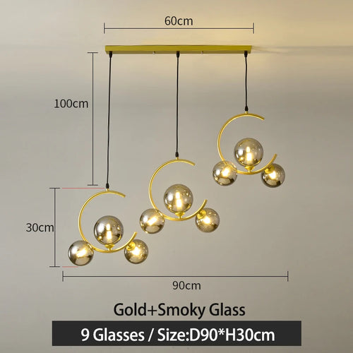 lampe boule en verre nordique décorative et créative - vue 16 sur 16