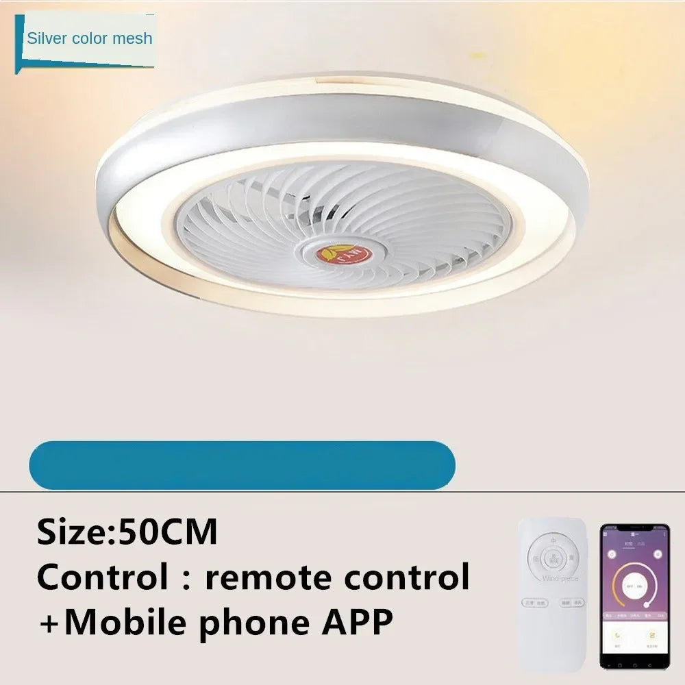 ventilateur de plafond intelligent bluetooth avec lumière télécommande - vue 13 sur 16