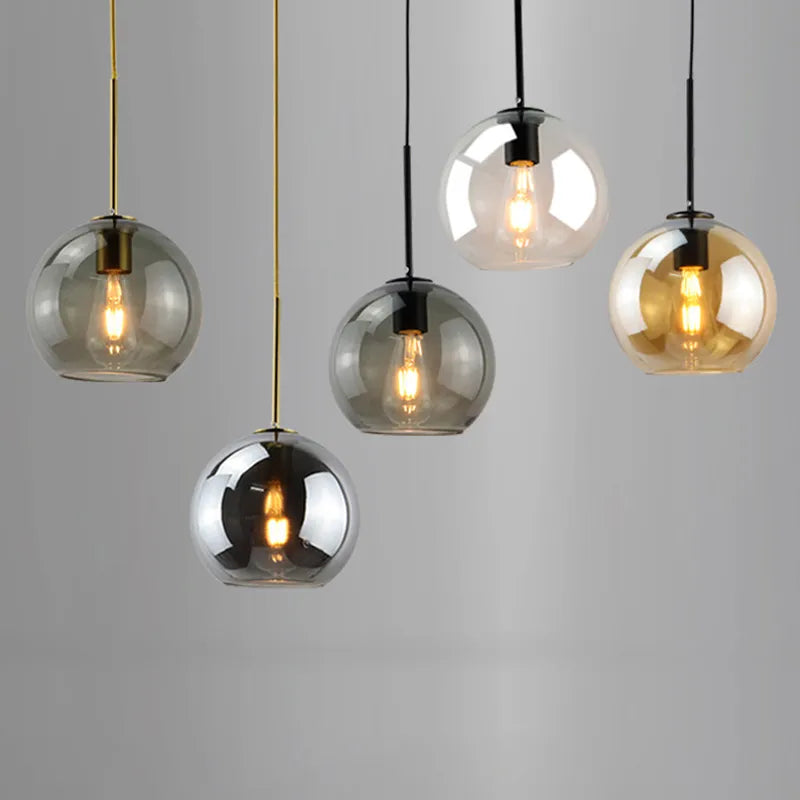 Suspension en verre rétro - vue 3 sur 10