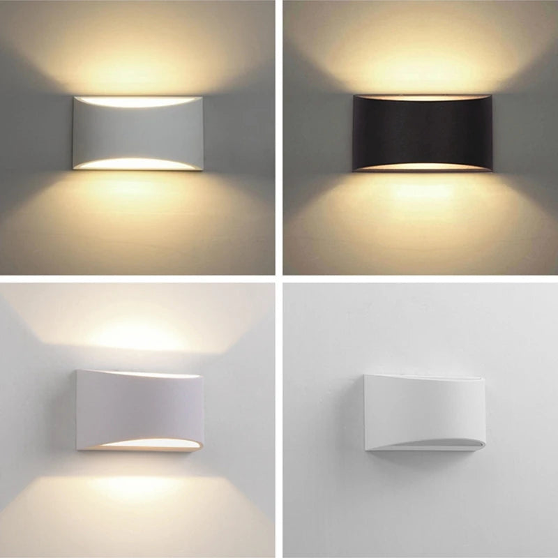 5W 7W COB LED Outdoor Wall Lamps PIR Motion Sensor Aluminum Porch Garden Corridor Light Up and Down Lighting Indoor Sconce Light - vue 7 sur 12