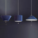 Suspension Art Design plissé déformé tissu parapluie lustres décor à la maison LED d'éclairage pour chambre salon salle à manger