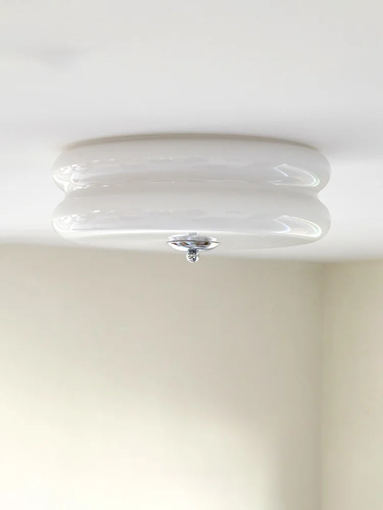 plafonnier moderne en verre rétro style vintage pour intérieur élégant