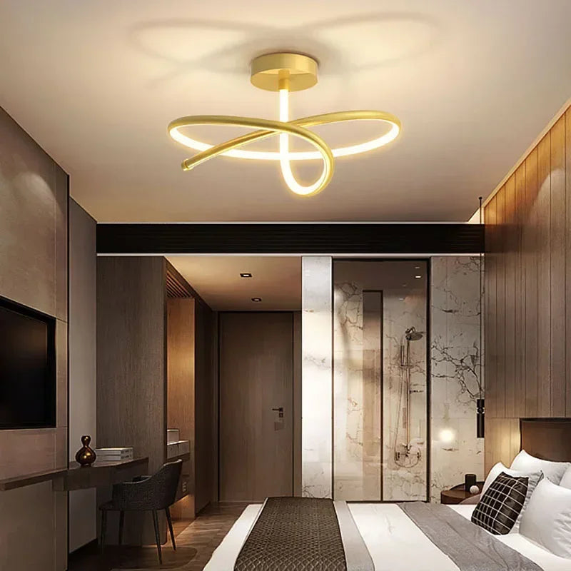 lustre moderne à leds pour décoration intérieure de luxe - vue 4 sur 12
