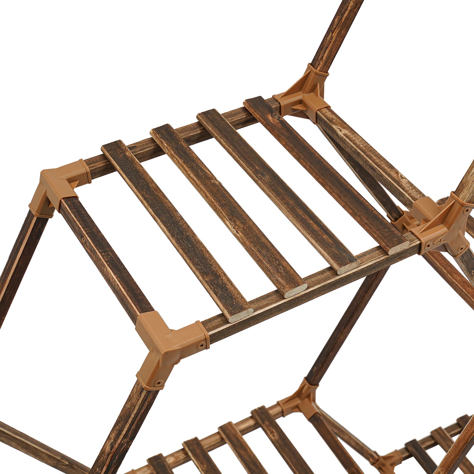 étagère à plantes en bois moderne pour jardin extérieur - vue 6 sur 7