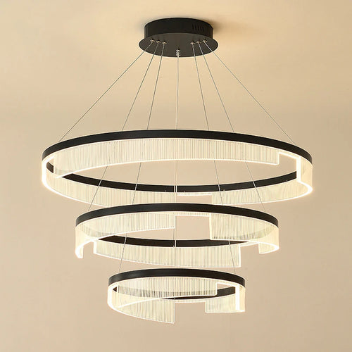 Lustre anneau LED au design moderne