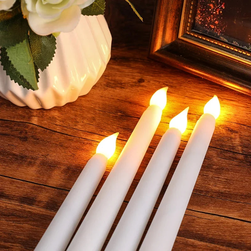 lot de bougies led scintillantes sans flamme pour décoration de noël - vue 7 sur 15