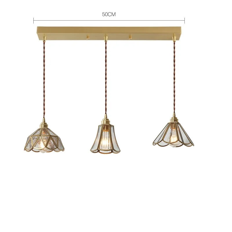 Suspension Nordique LED en Verre et corps doré - vue 17 sur 20